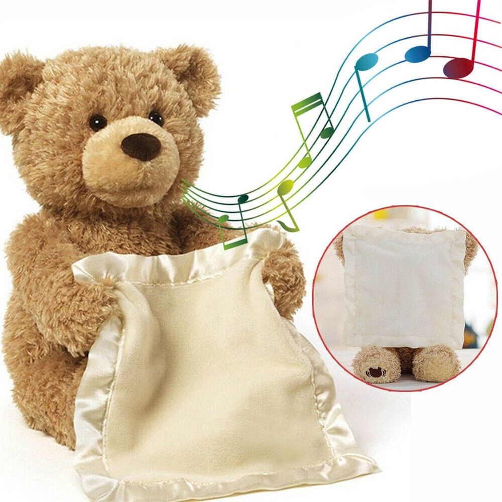 Peek A Boo Teddy Bear - Animated with Voice
