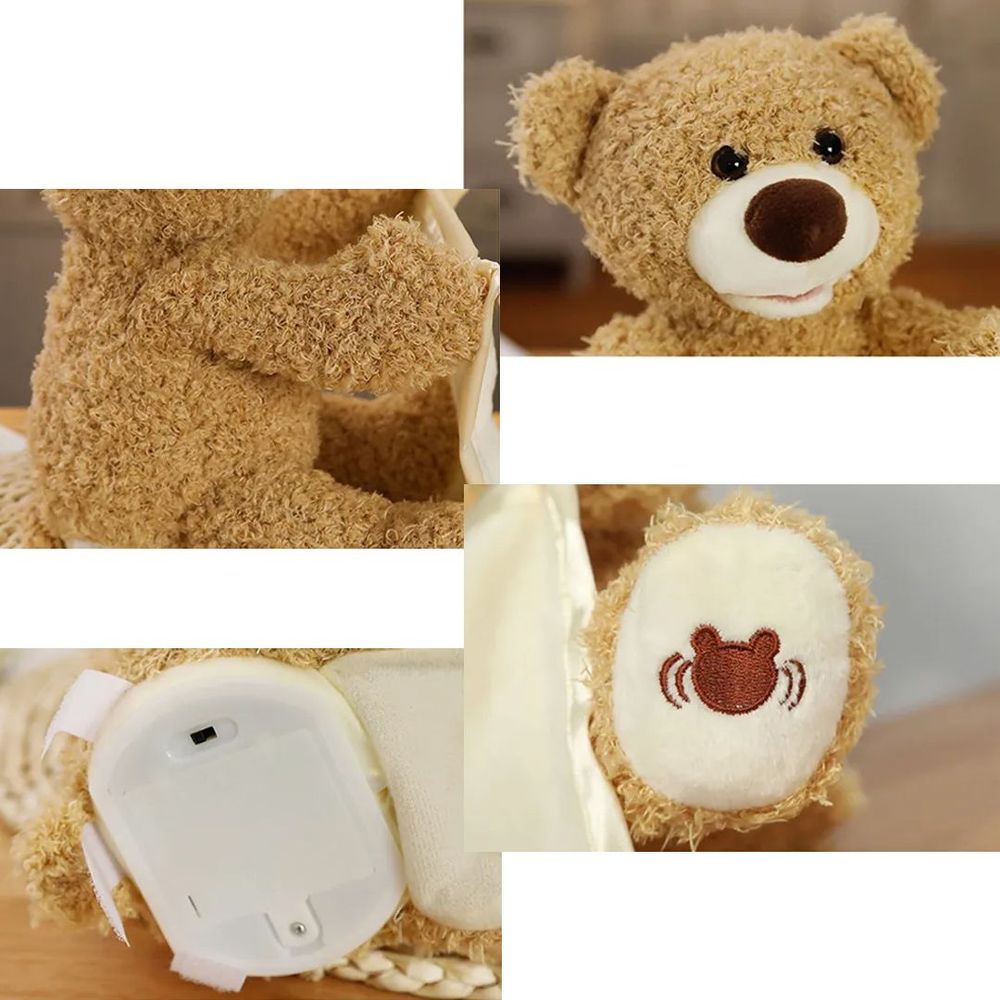 Peek A Boo Teddy Bear - Animated with Voice