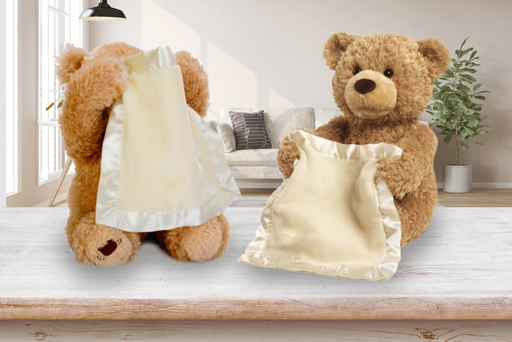 Peek A Boo Teddy Bear - Animated with Voice