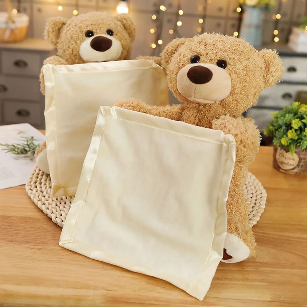 Peek A Boo Teddy Bear - Animated with Voice