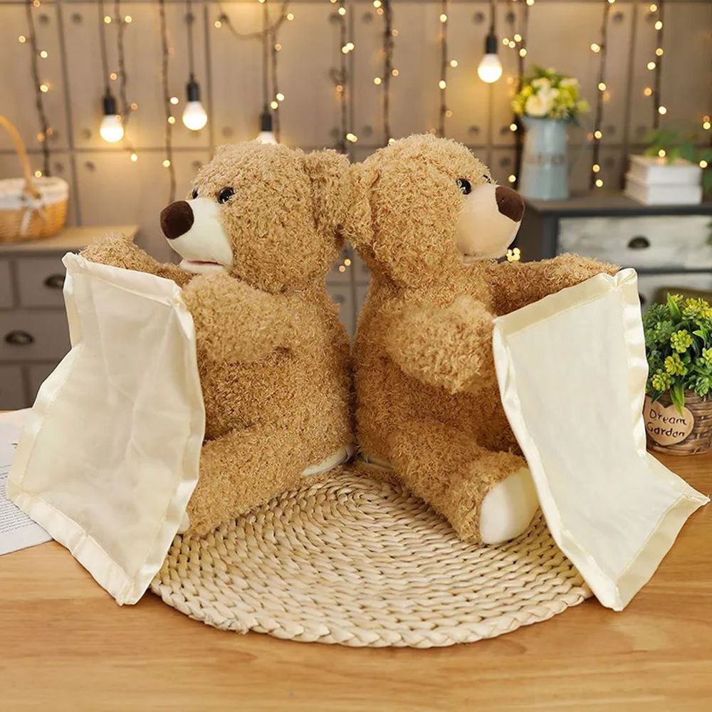 Peek A Boo Teddy Bear - Animated with Voice