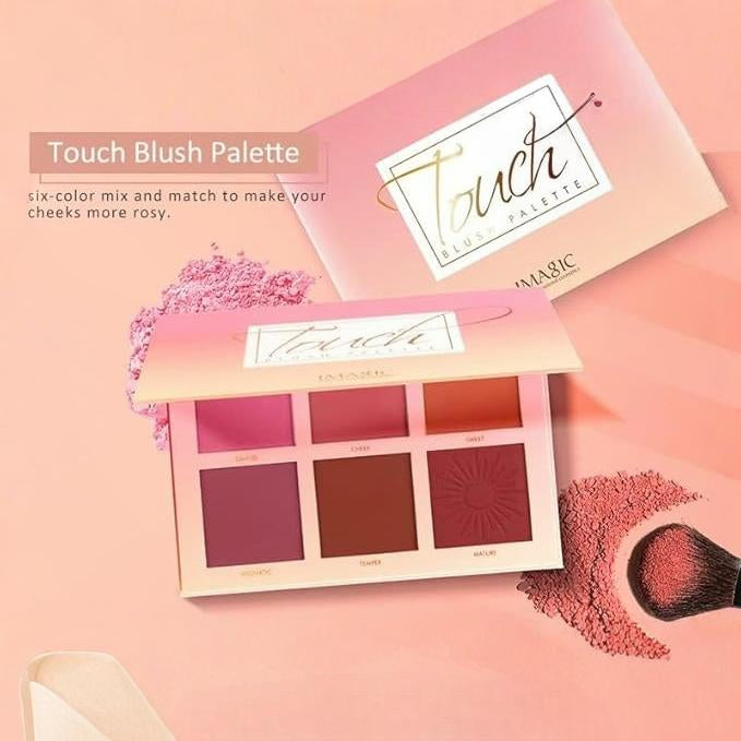 IMagic PROfessional 6 Colour Touch Blush Palette