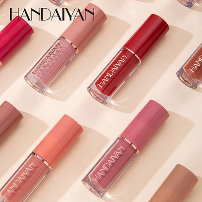12-Shade Lipstick Set - Handaiyan™ Smudge Proof Velvet Matte Liquid Lipstick - Waterproof, Long-lasting, non-sticky formula